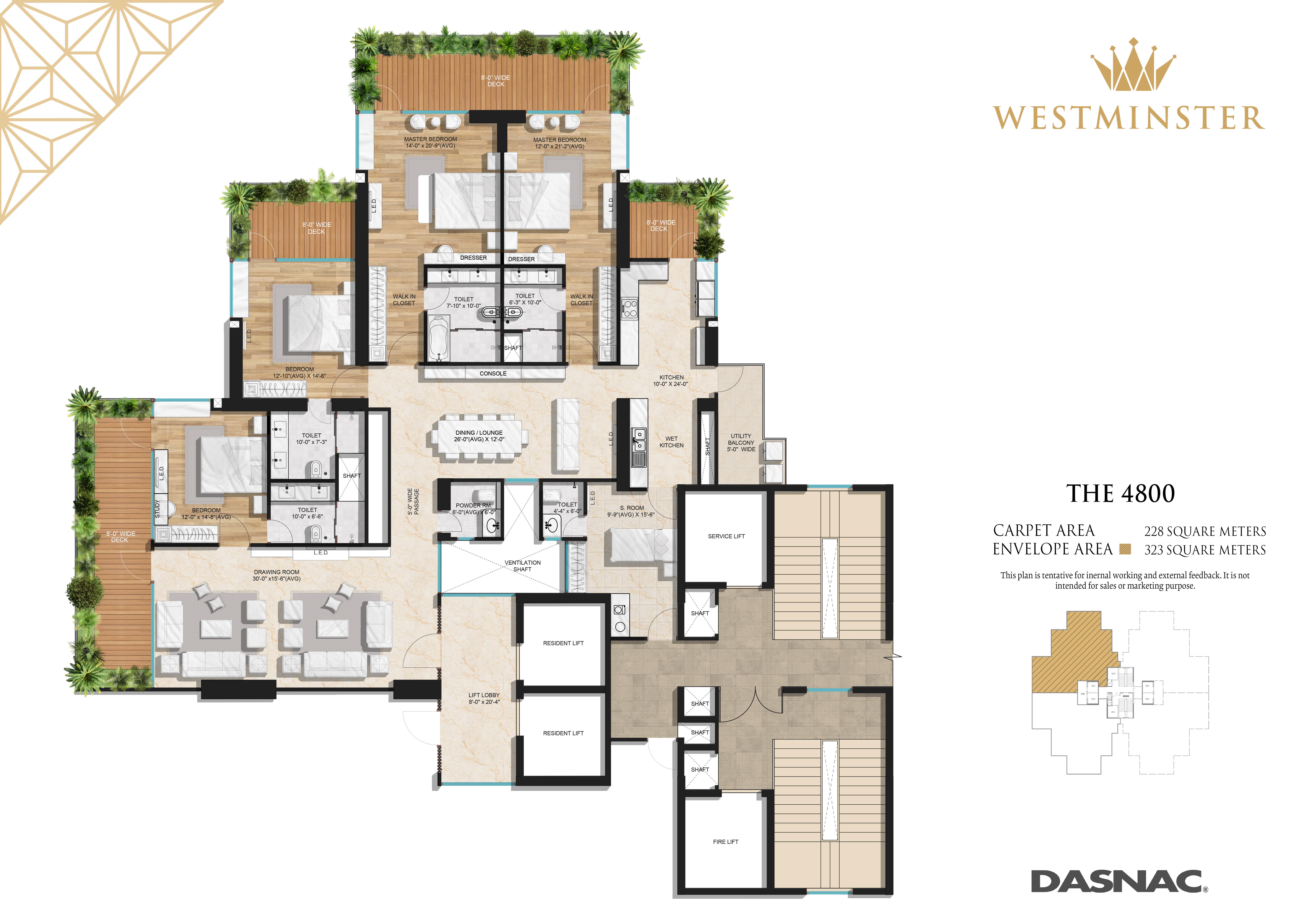Dasnac Westminster: Layout/Floor Plan